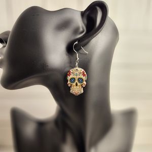 Spooky Skull Novelty Earrings